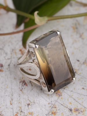 Bicolour Citrine Ring