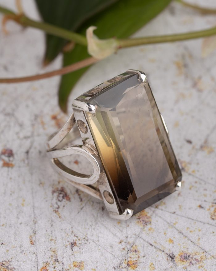 Bicolour Citrine Ring
