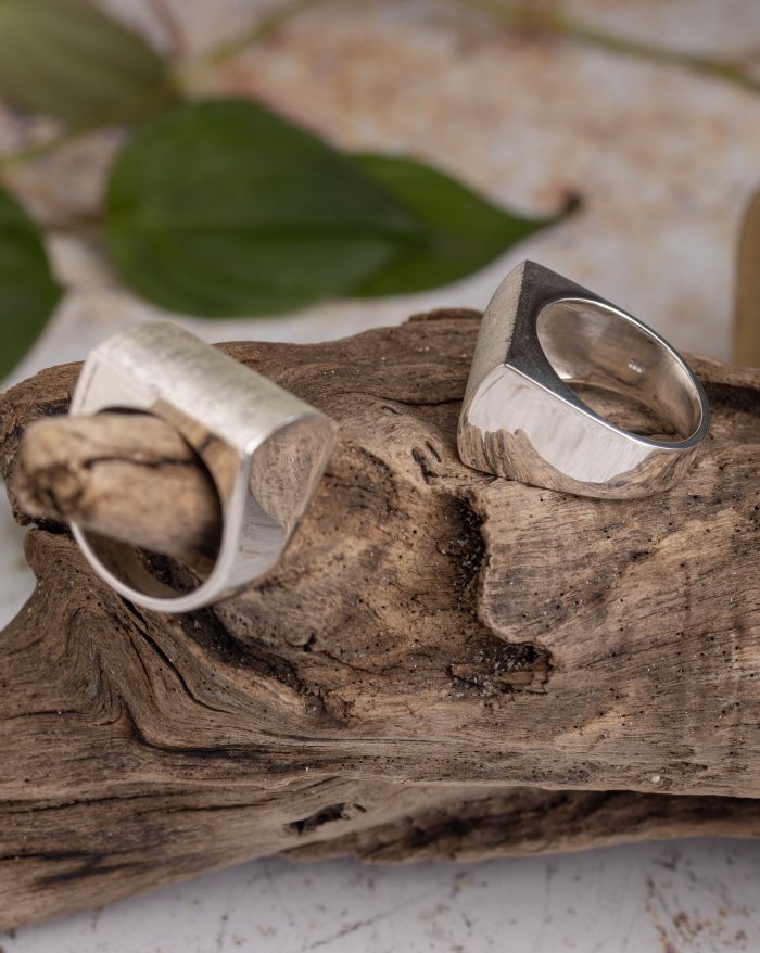Brushed Silver Ring - Image 3