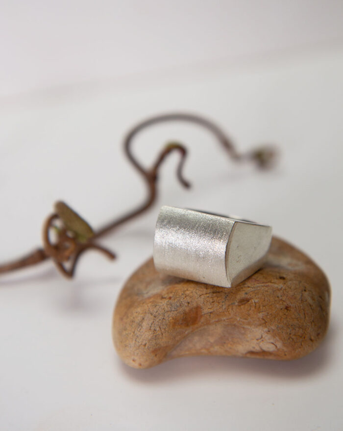 Brushed Silver Ring - Image 5